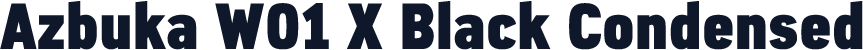Azbuka W01 X Black Condensed