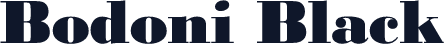 Bodoni Black