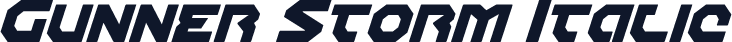 Gunner Storm Italic