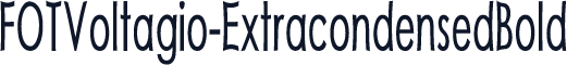 FOTVoltagio-ExtracondensedBold