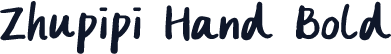 Zhupipi Hand Bold