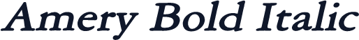 Amery Bold Italic