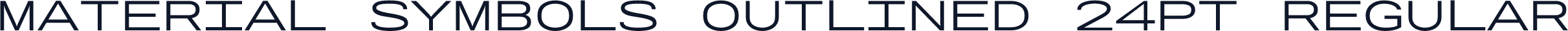 Material Symbols Outlined 24pt Regular