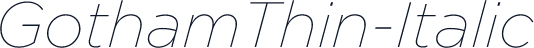 GothamThin-Italic