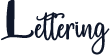 Lettering