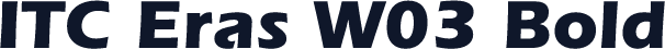 ITC Eras W03 Bold