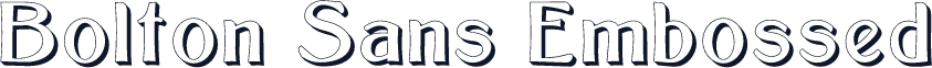 Bolton Sans Embossed