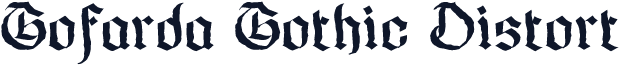 Gofarda Gothic Distort