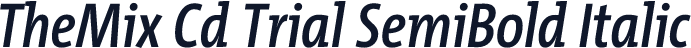 TheMix Cd Trial SemiBold Italic