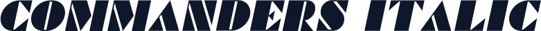 Commanders Italic