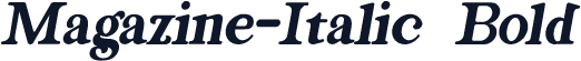 Magazine-Italic Bold