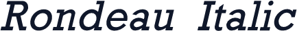 Rondeau Italic