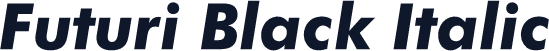 Futuri Black Italic