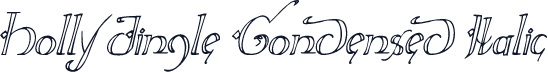 Holly Jingle Condensed Italic