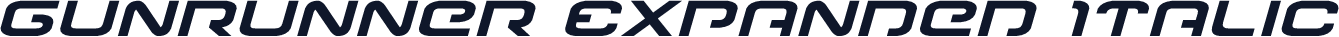 Gunrunner Expanded Italic