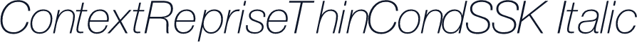 ContextRepriseThinCondSSK Italic