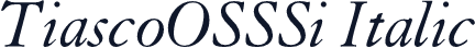 TiascoOSSSi Italic
