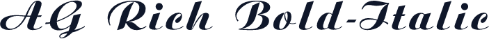 AG Rich Bold-Italic