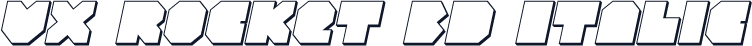VX Rocket 3D Italic