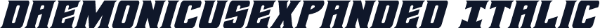 DaemonicusExpanded Italic