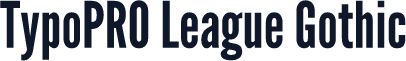 TypoPRO League Gothic