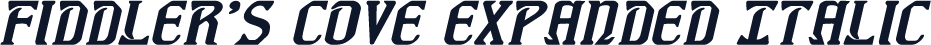 Fiddler's Cove Expanded Italic