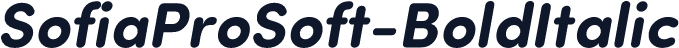 SofiaProSoft-BoldItalic