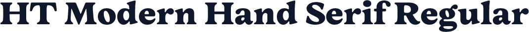 HT Modern Hand Serif Regular