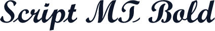 Script MT Bold