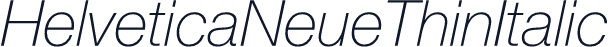 HelveticaNeueThinItalic