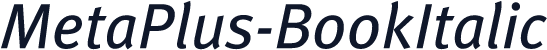 MetaPlus-BookItalic