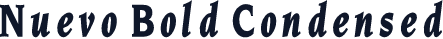 Nuevo Bold Condensed