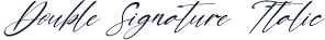 Double Signature Italic