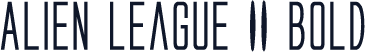 Alien League II Bold