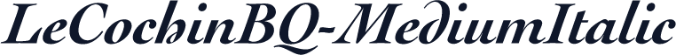 LeCochinBQ-MediumItalic