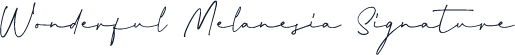 Wonderful Melanesia Signature