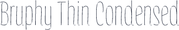 Bruphy Thin Condensed