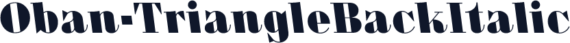 Oban-TriangleBackItalic