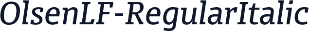 OlsenLF-RegularItalic