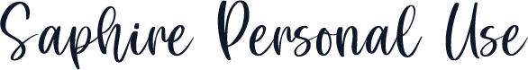 Saphire Personal Use