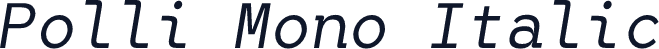 Polli Mono Italic
