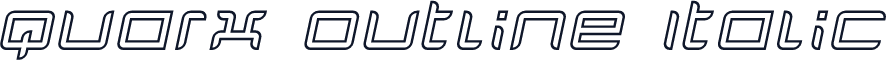 Quarx Outline Italic