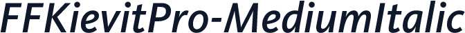 FFKievitPro-MediumItalic