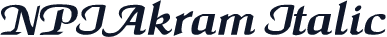 NPIAkram Italic
