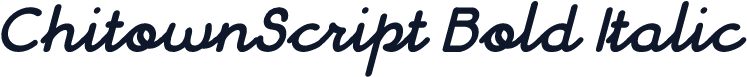 ChitownScript Bold Italic
