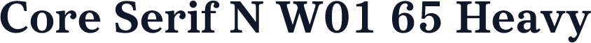 Core Serif N W01 65 Heavy