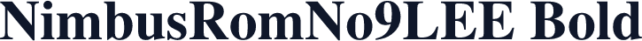 NimbusRomNo9LEE Bold