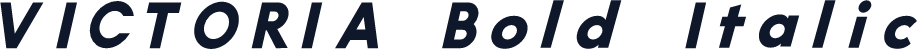 VICTORIA Bold Italic