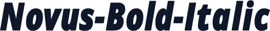 Novus-Bold-Italic