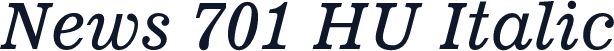 News 701 HU Italic
